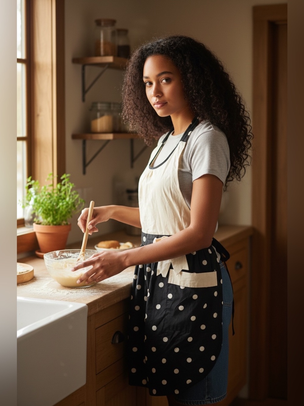 Polka dot Apron